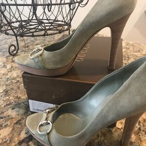 🔥Host Pick🔥Gucci Suede Leather Horsebit Pumps